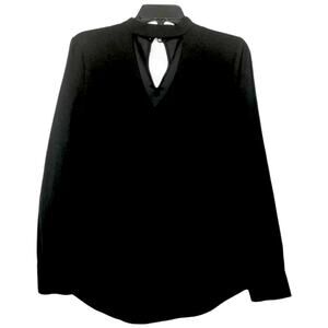 Urban Outfitters Black Blouse Long Sleeve S/P Peekaboo & Keyhole Whimsy Goth